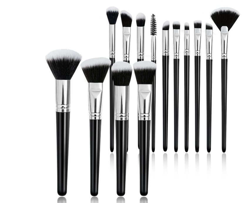 14-Piece Makeup Brush Set – Soft & Fluffy Brushes for Foundation, Concealer, Blush & Eyeshadow