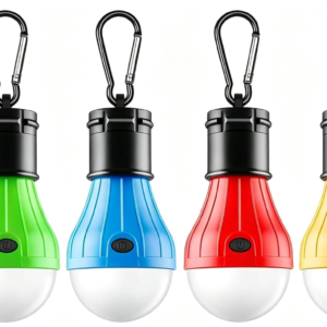 4-Piece Portable LED Camping Lights – Compact Outdoor Lanterns for Camping, Emergencies & Power Outages
